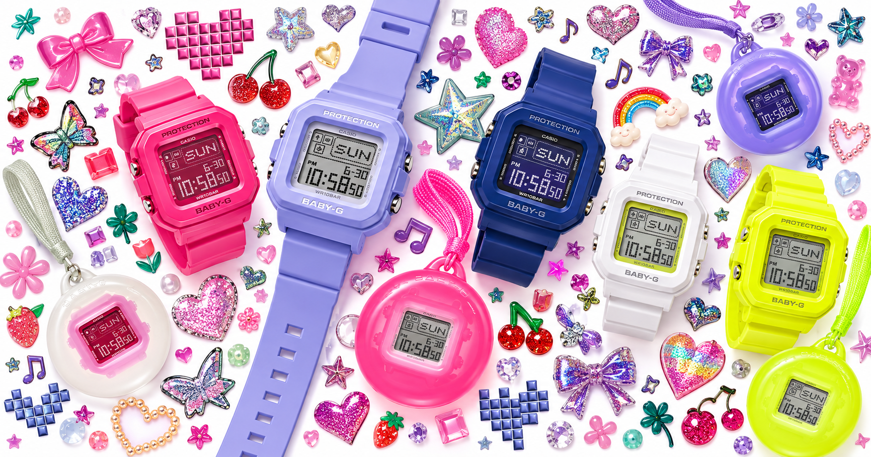 Casio’s New Baby-G Changes Its Face Every Day and Turns Into a Bag Charm